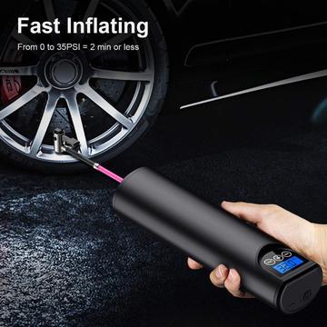 Digital Car Tire Inflator Pump - LED Lighting, Portable - Flo's Gadgets