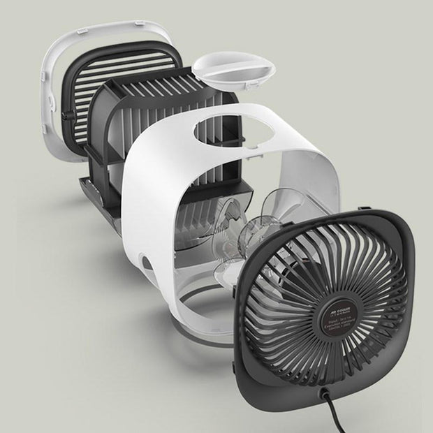 USB Mini Air Cooler Fan with Night Light - Flo's Gadgets